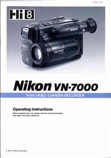 Nikon VN 7000 manual. Camera Instructions.